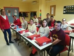 Sesión del curso de formación e inserción laboral